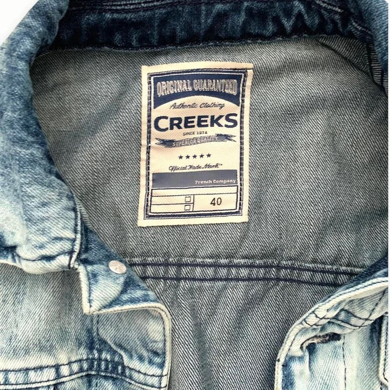 Veste en jean Creeks vintage sans manches
